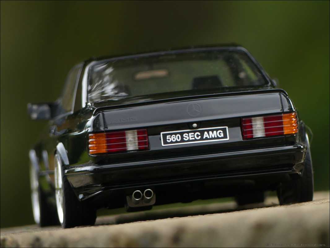 1:18 Mercedes 560 SEC AMG C126 Coupe / WideBody Black-Edition